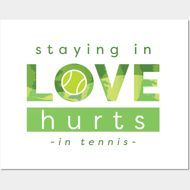 Love Hurts in Tennis Wall Art by iamKaye